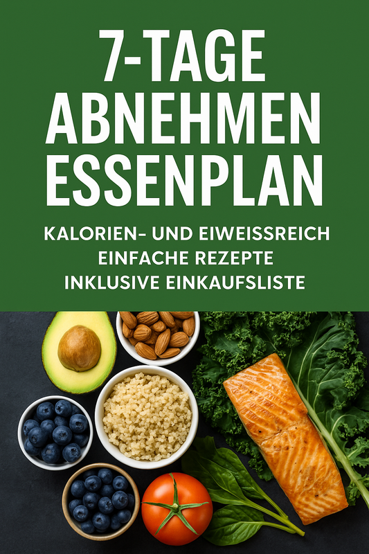 „7-Tage Abnehm-Plan – einfache Rezepte & Einkaufsliste“
